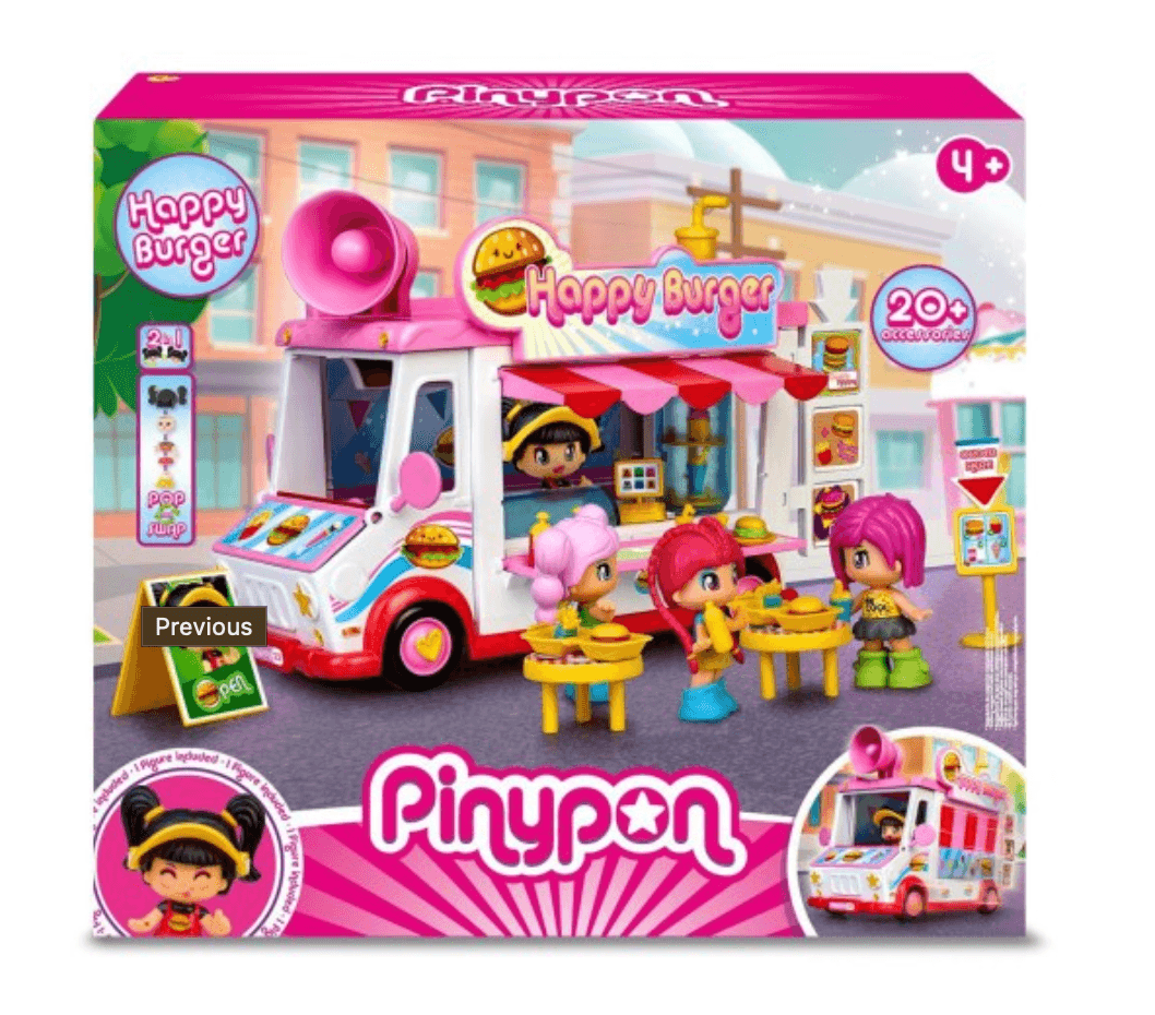 Zestaw Figurka + Food Truck Pinypon Happy Burger